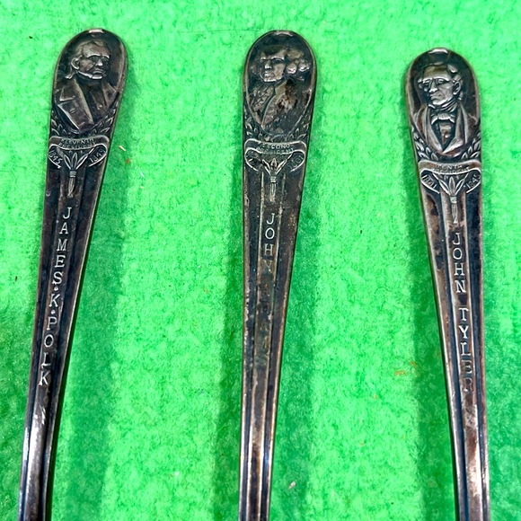 Vintage Wm Rogers President Spoons Lot of 6 (#2) - Picture 2 of 10